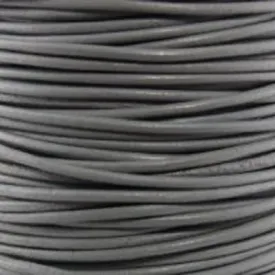 1.5mm Shimmer Grey Round Leather Cord (2 Meters)