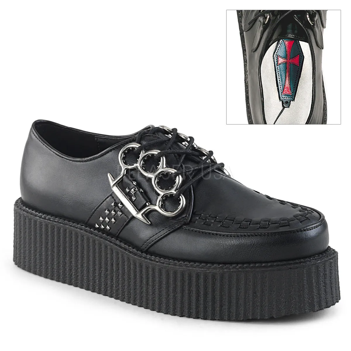 2 Inch Platform V-CREEPER-516 Black