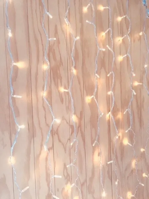 24v Warm White Curtain Lights (1m x 2m) - Extendable