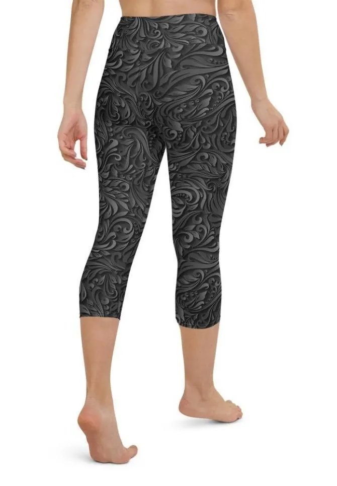 3D Art Deco Yoga Capris