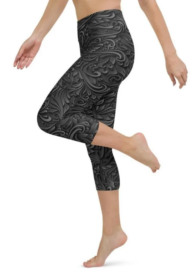 3D Art Deco Yoga Capris