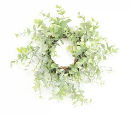 8" Eucalyptus Candle Ring