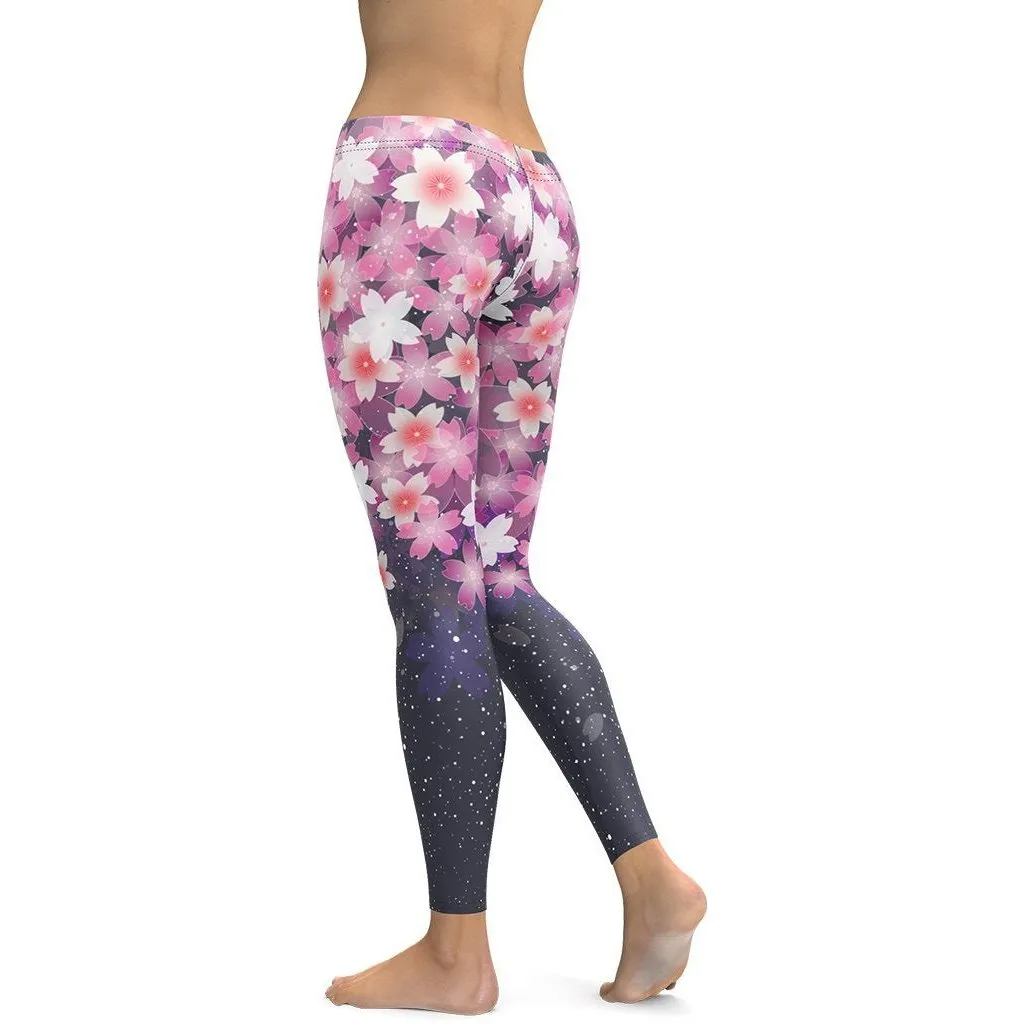 Abstract Flower Leggings