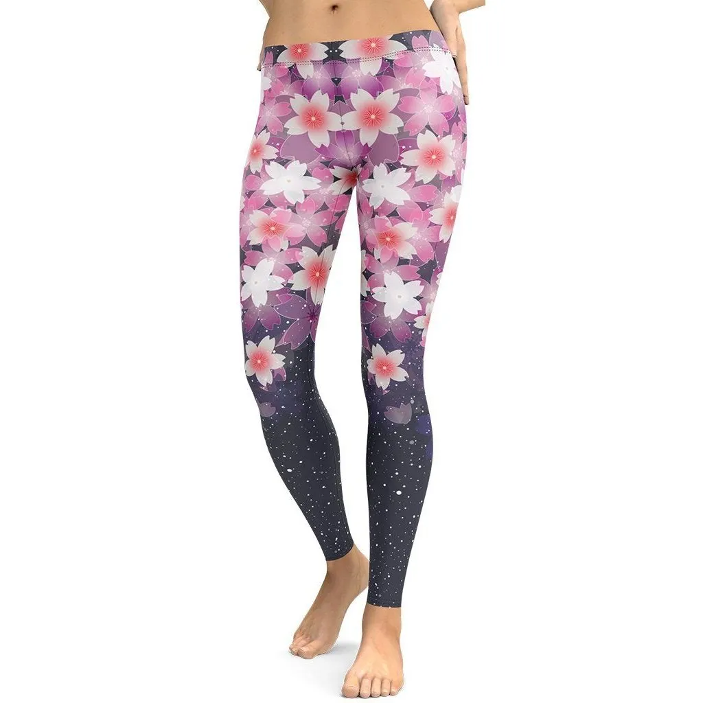 Abstract Flower Leggings