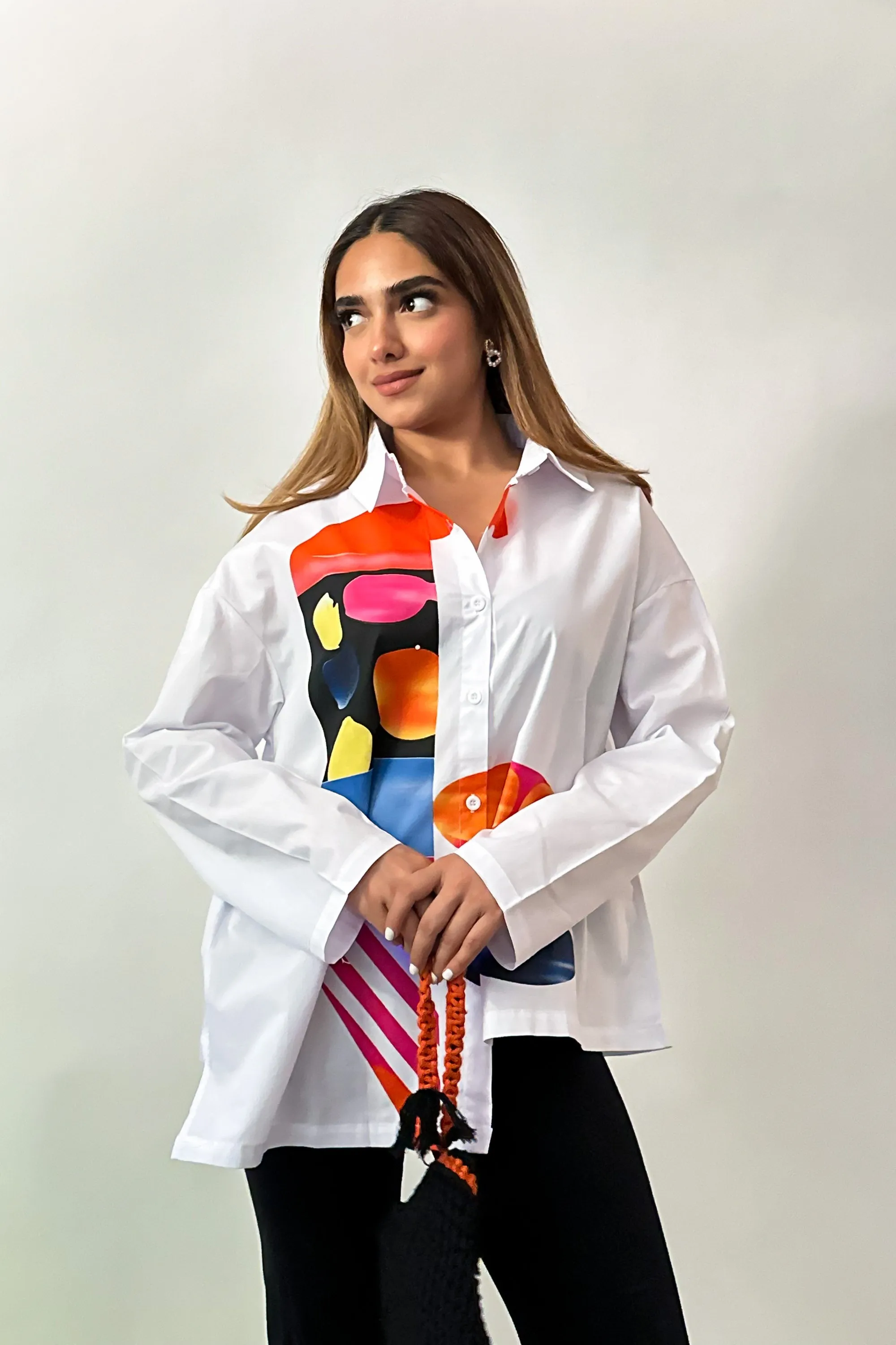 Abstract Pop Oversized Shirt