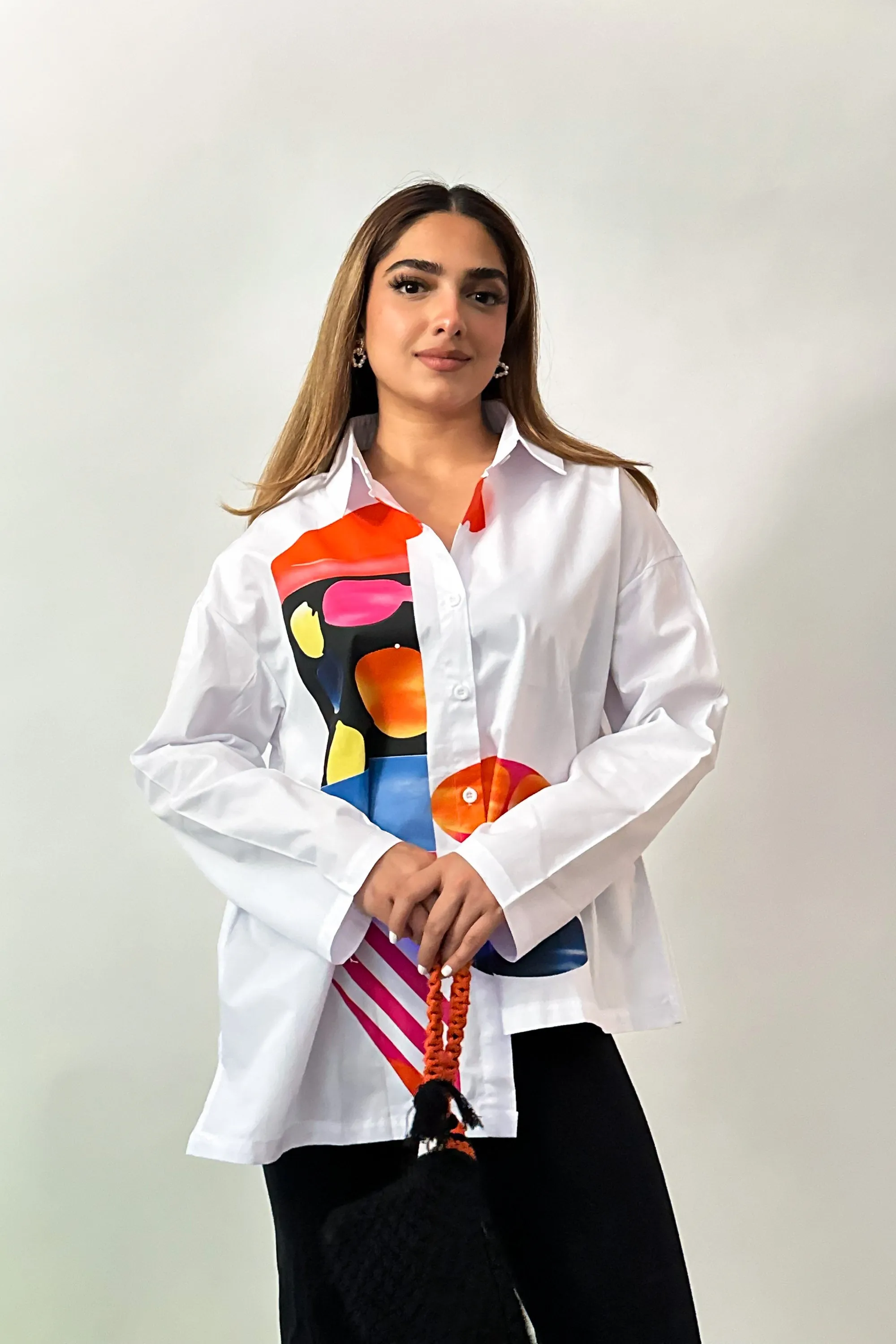 Abstract Pop Oversized Shirt