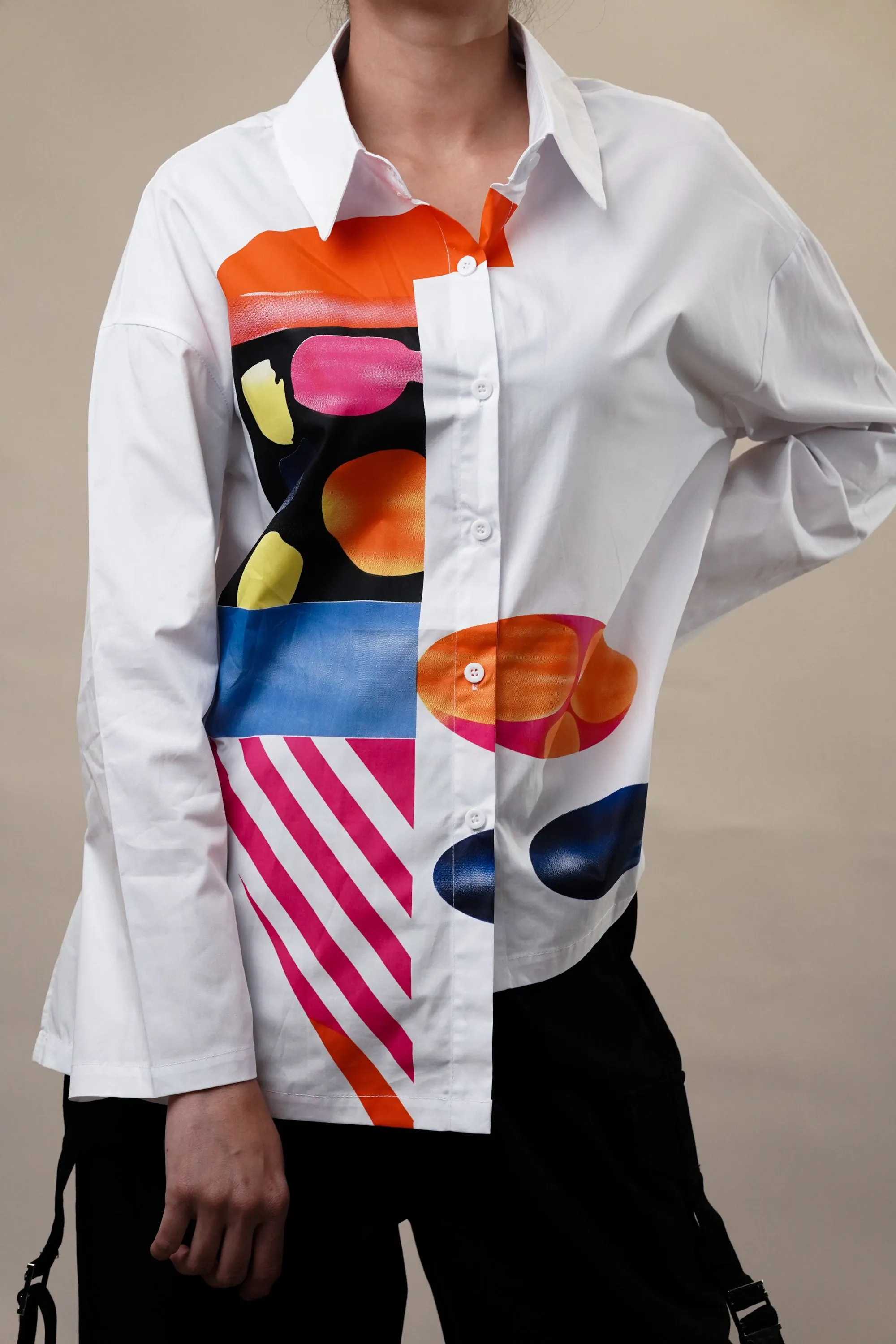 Abstract Pop Oversized Shirt