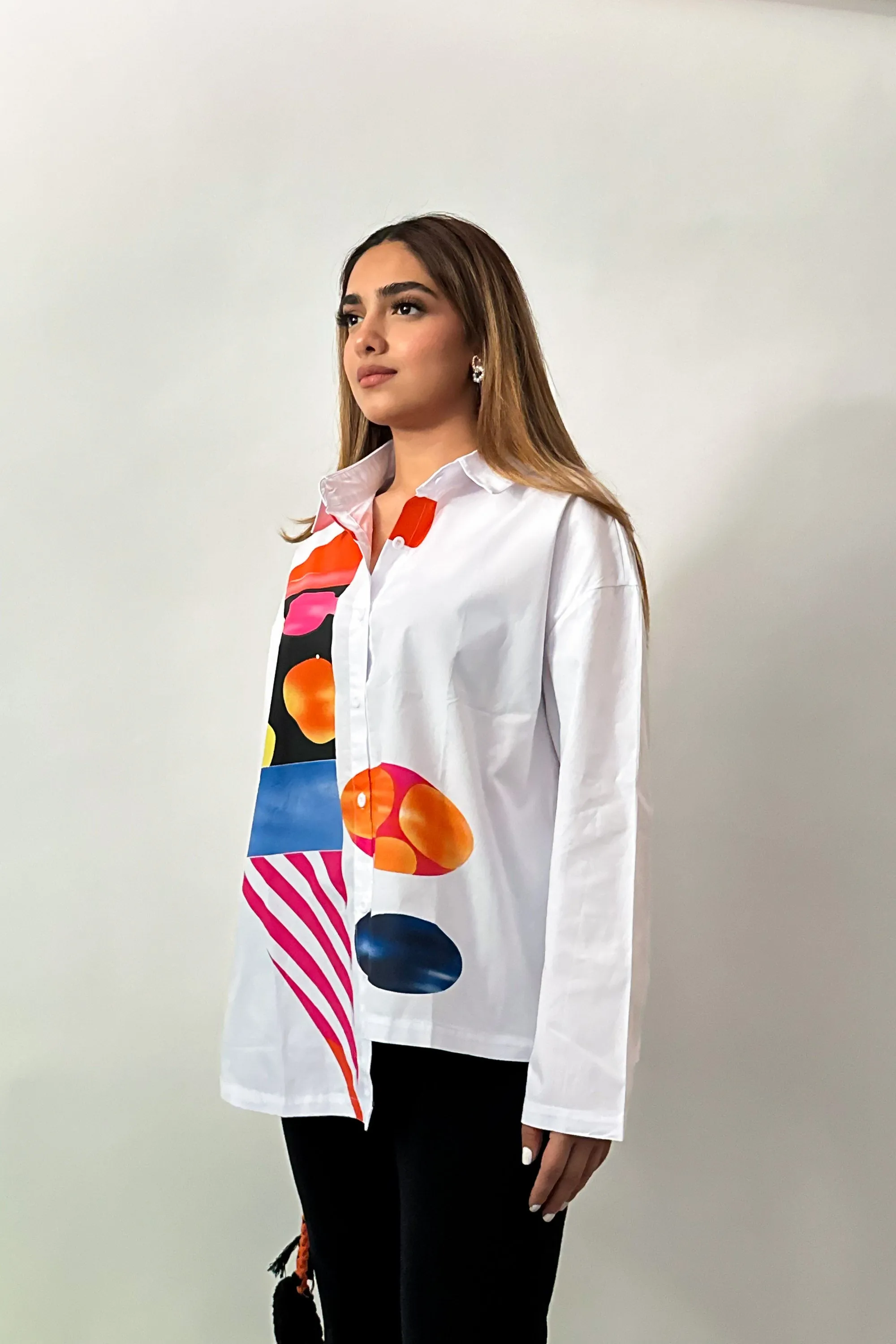 Abstract Pop Oversized Shirt