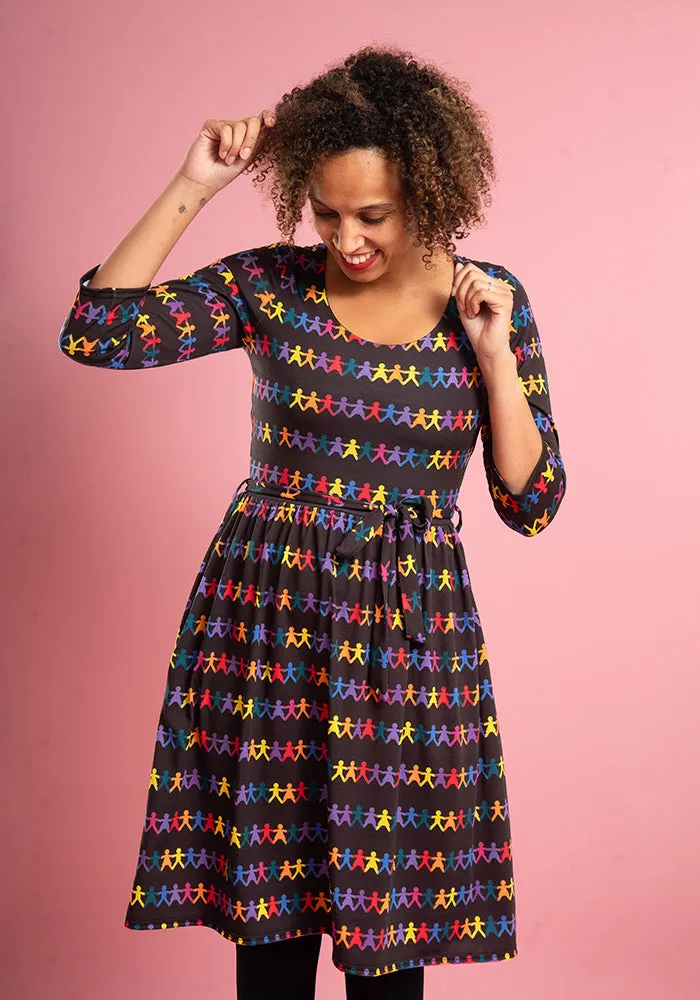 Addie Paper Chain Print Dress