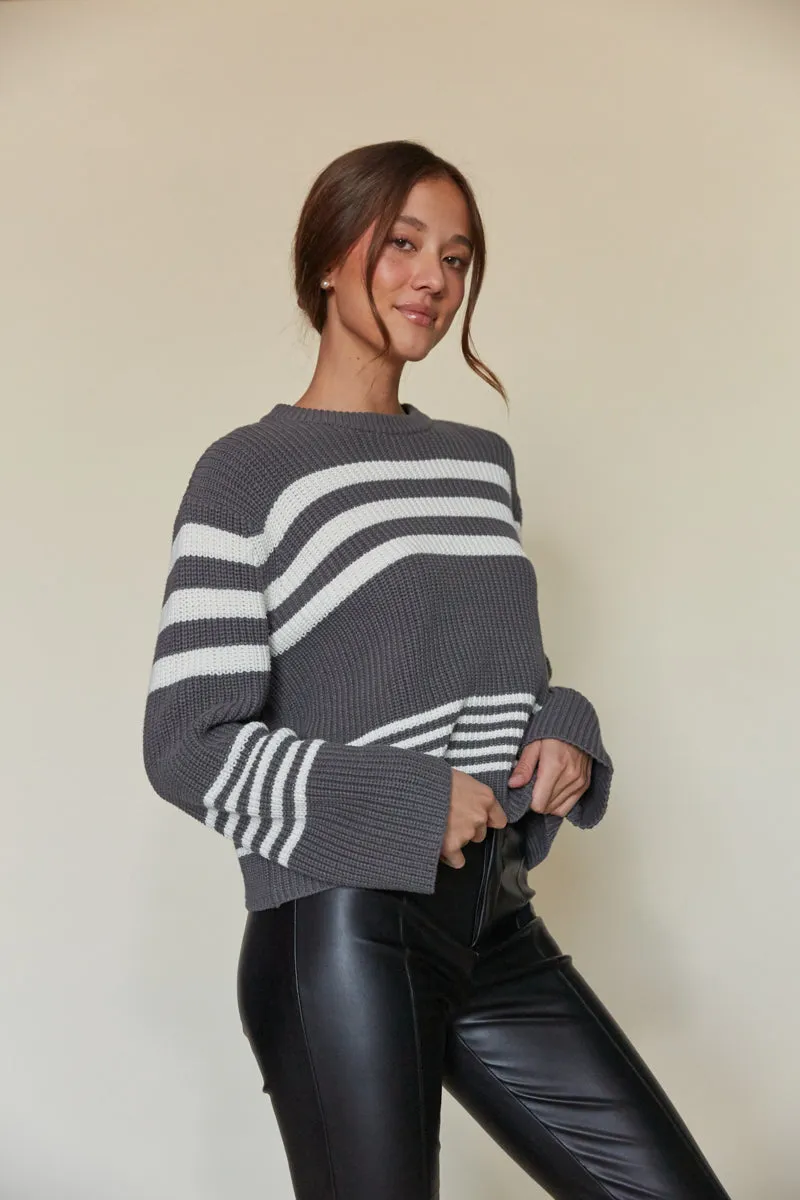 Adi Striped Knit Pullover