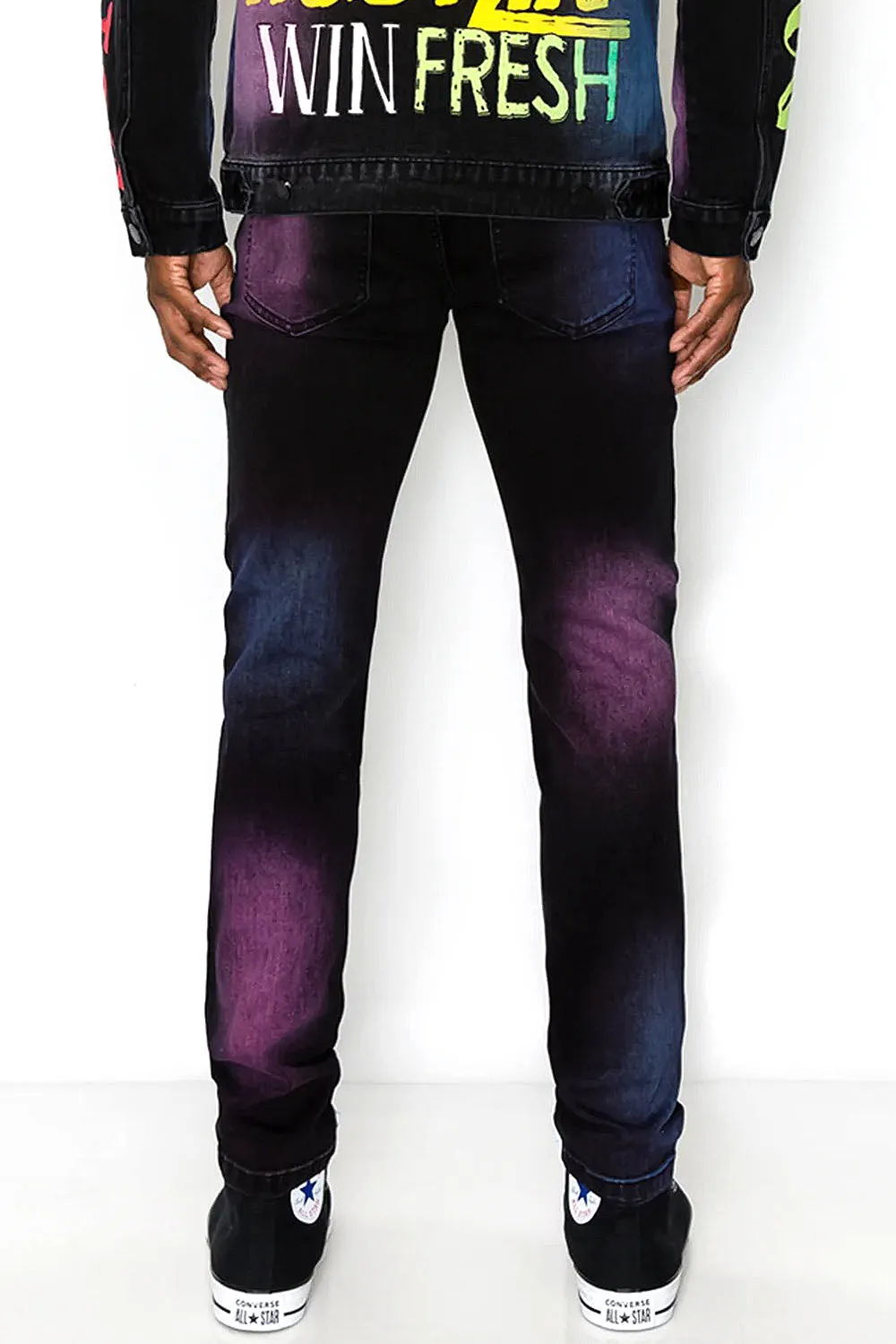 Air Brushed Graffiti Denim Jeans