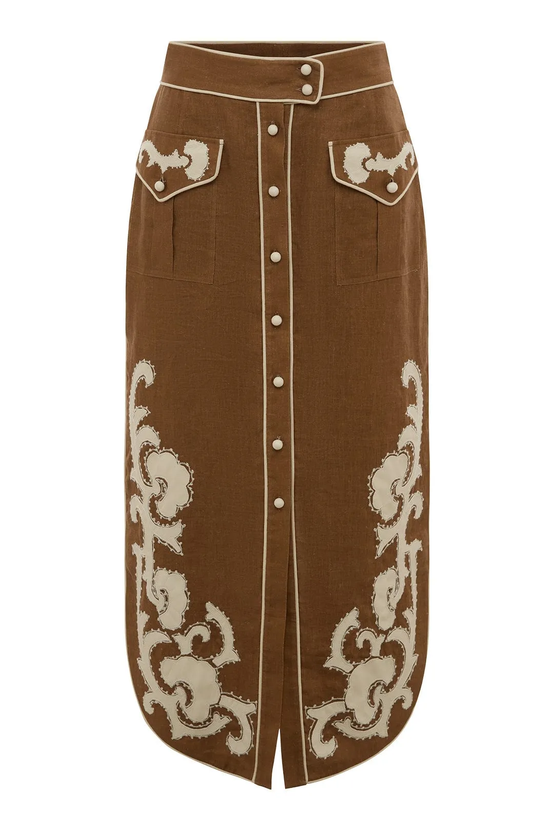 Alemais Ruby Skirt - Tobacco