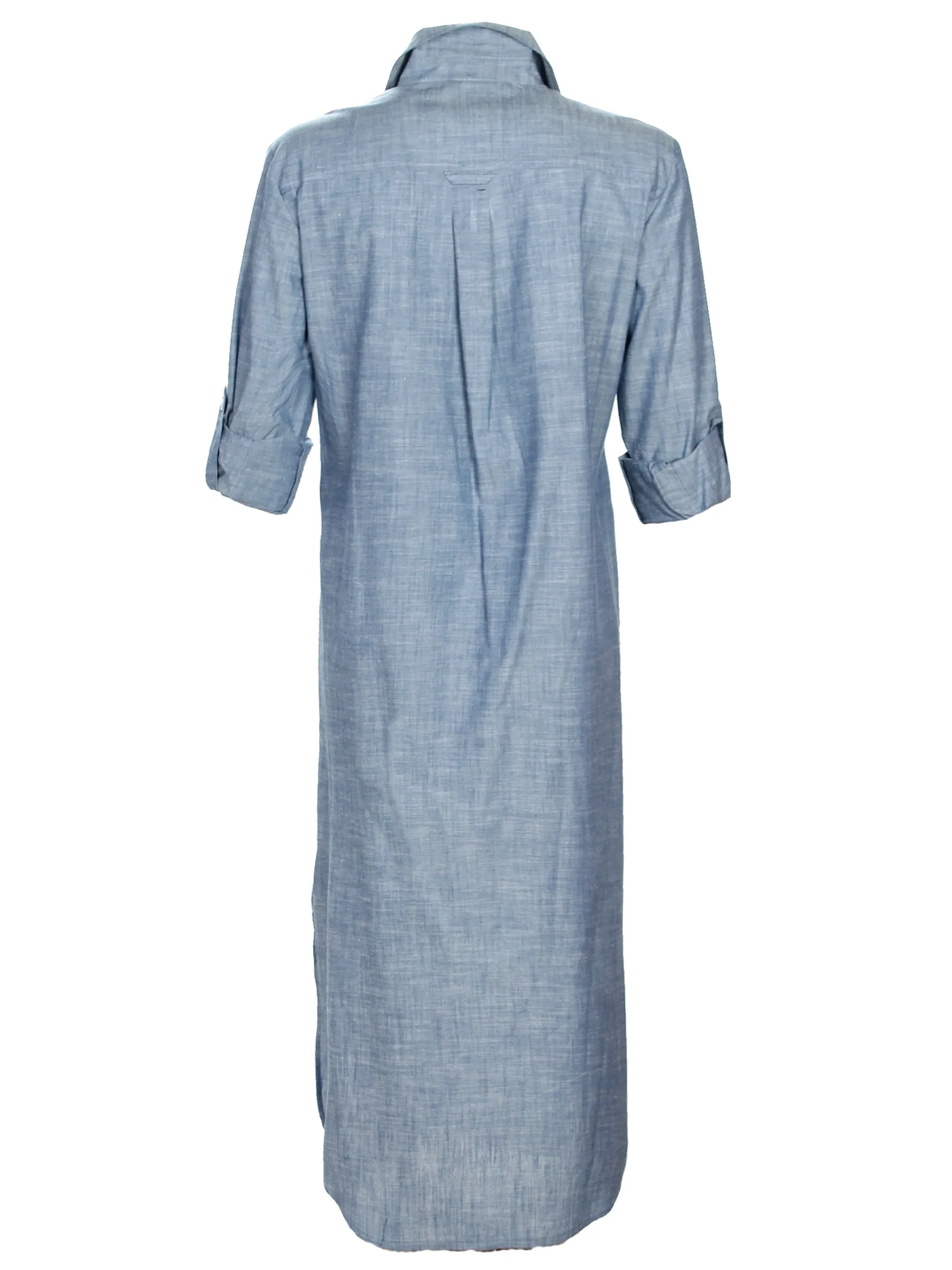 Alex Long Shirtdress Blue Dobby Stripe