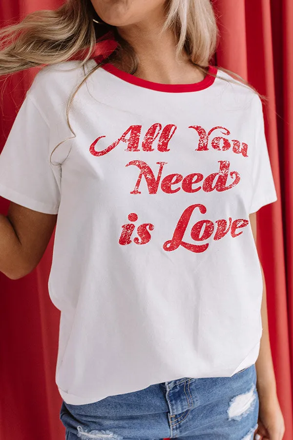 All You Need Is Love Ringer Tee