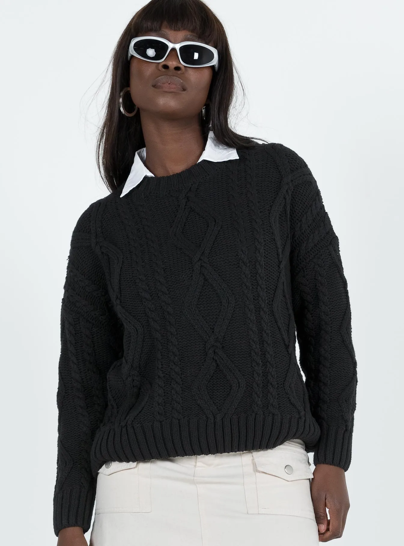 Anaya Oversized Jumper Black