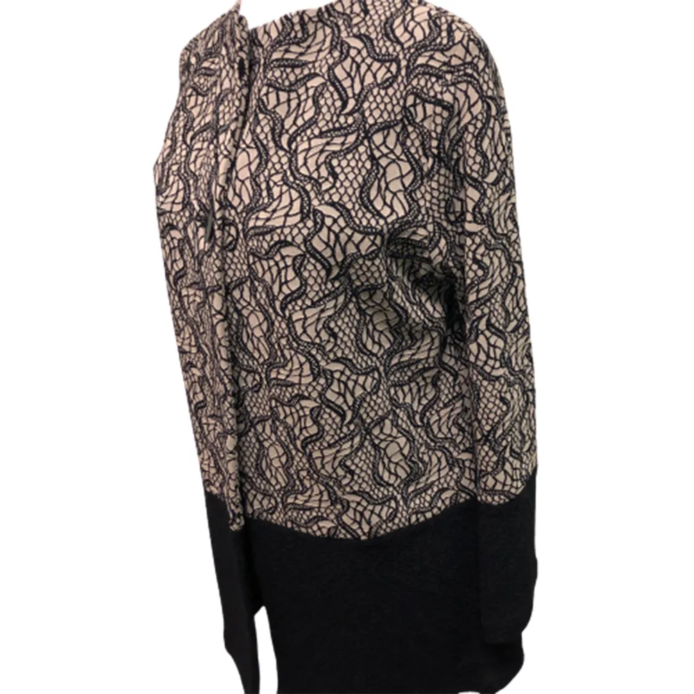 Andria Lieu Classy Long Sleeve Black/Beige