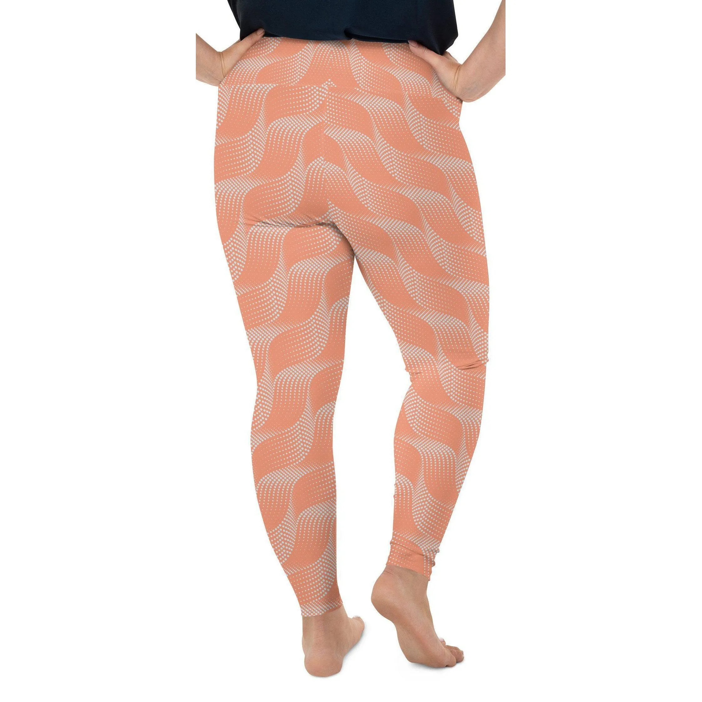 Apricot Wave Plus Size Leggings