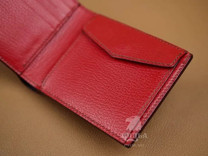 Aquila goat skin bifold wallet