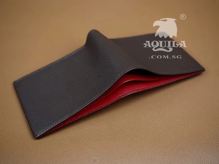 Aquila goat skin bifold wallet