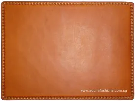 Aquila Tan Leather Mousepad