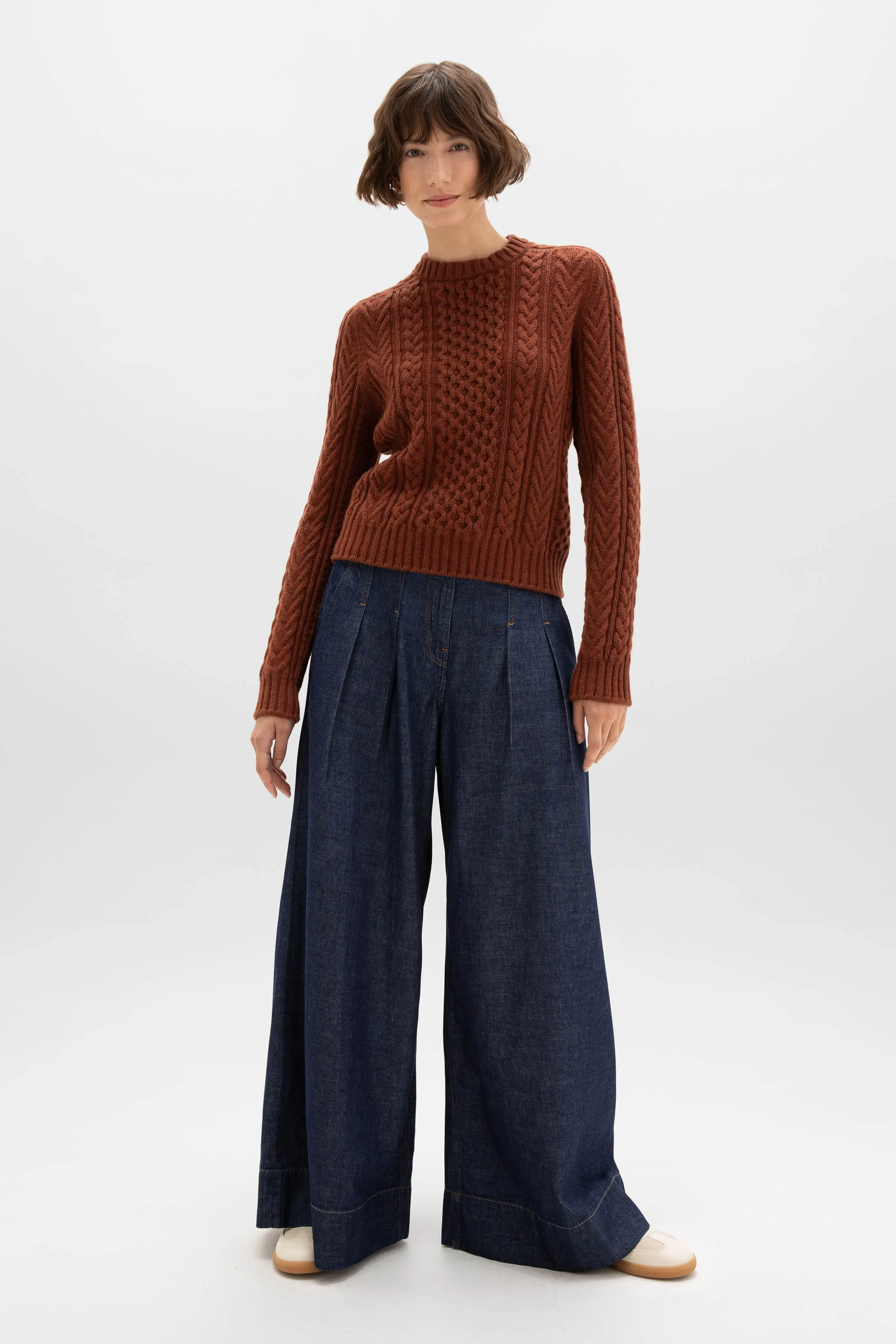 Aran Cable Cashmere Jumper