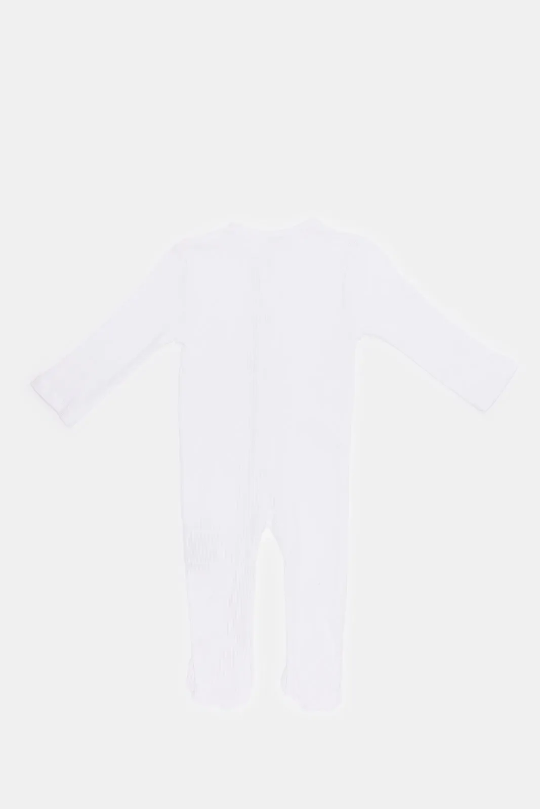 Babies White Plain Sleepsuit