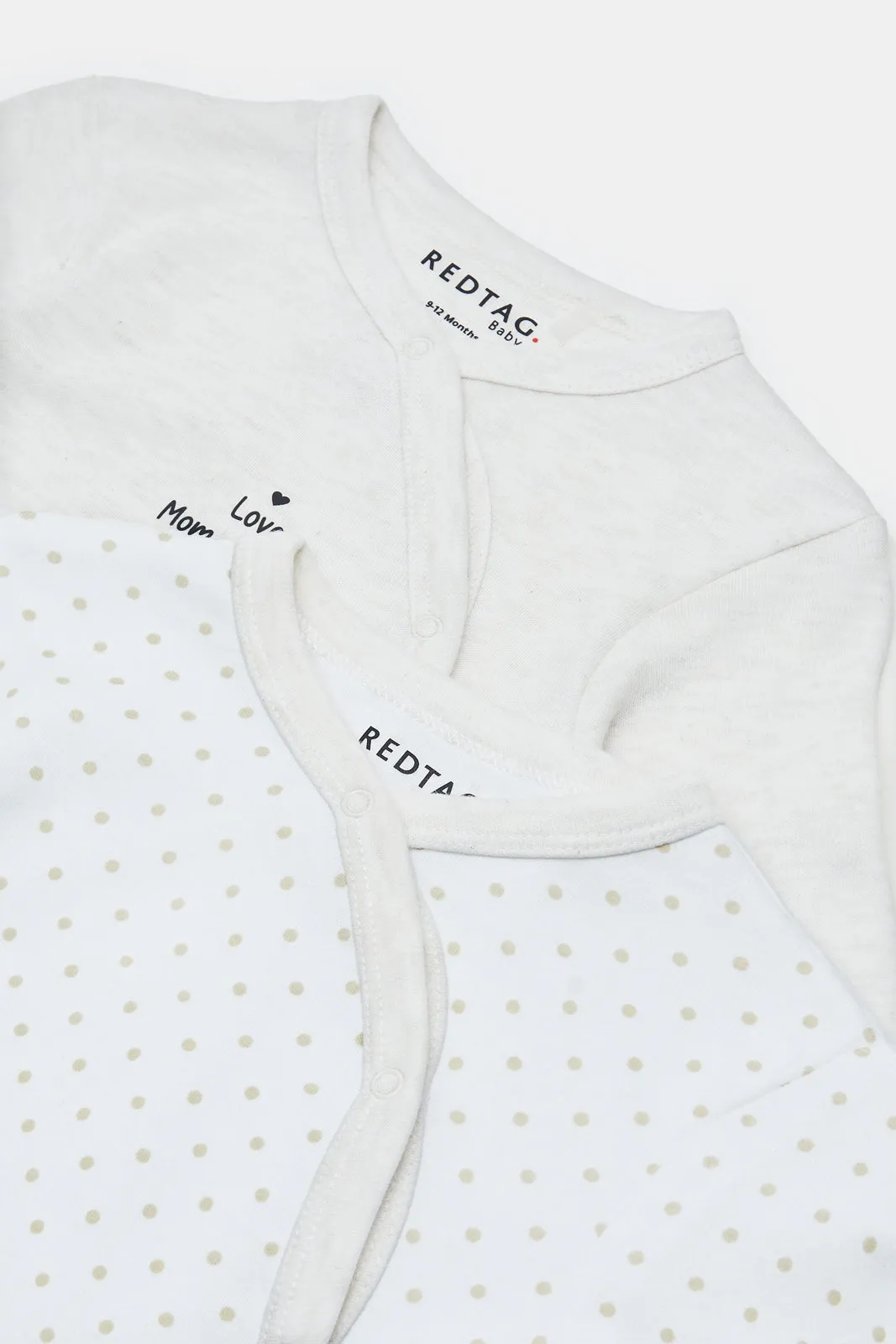 Baby Beige Sleepsuit Set (Pack of 2)