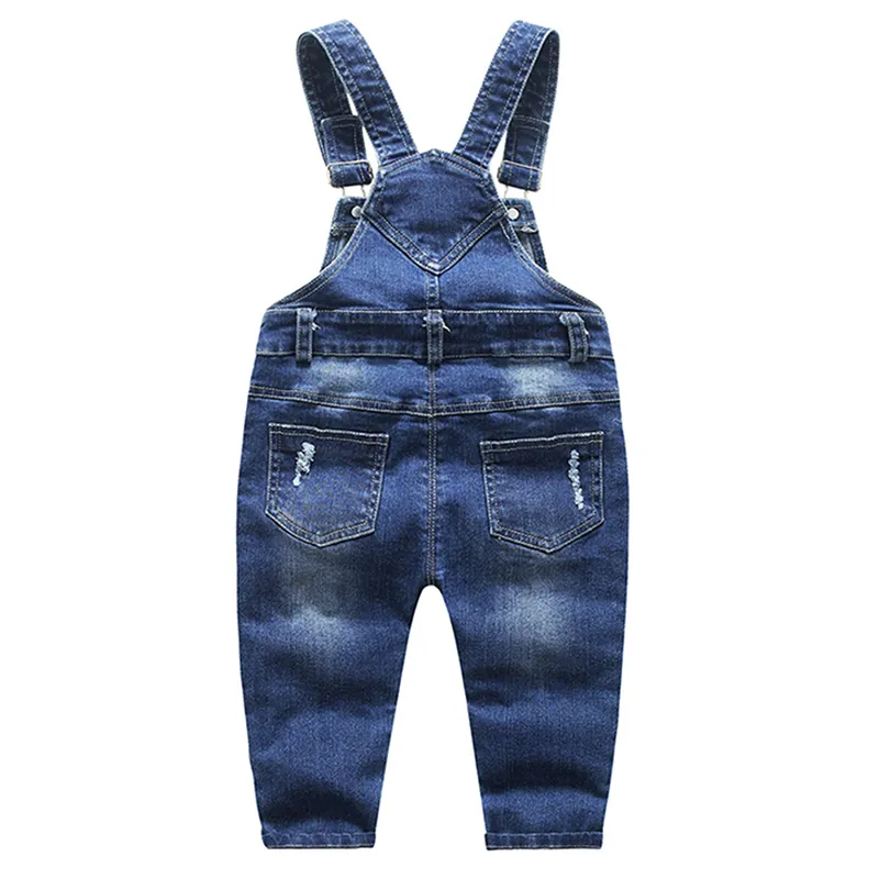 Baby Girls Boys Jeans Overalls Small Bib Pocket Denim Workwear