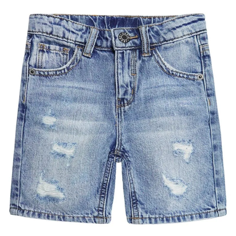 Baby/Toddler Girls Boys Ripped Simple Design Jean Shorts