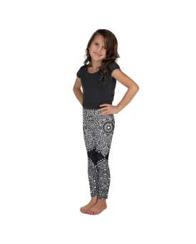 B&W Mandala Kid's Leggings