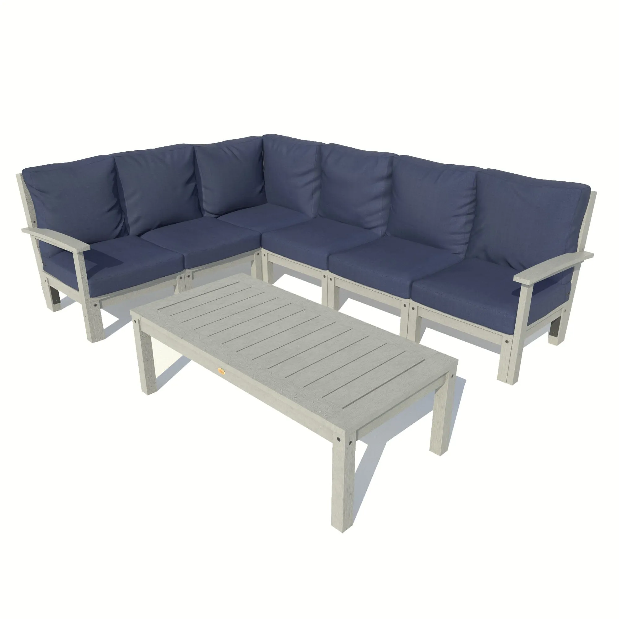 Bespoke Deep Seating: 7 Piece Sectional Sofa Set with Conversation Table