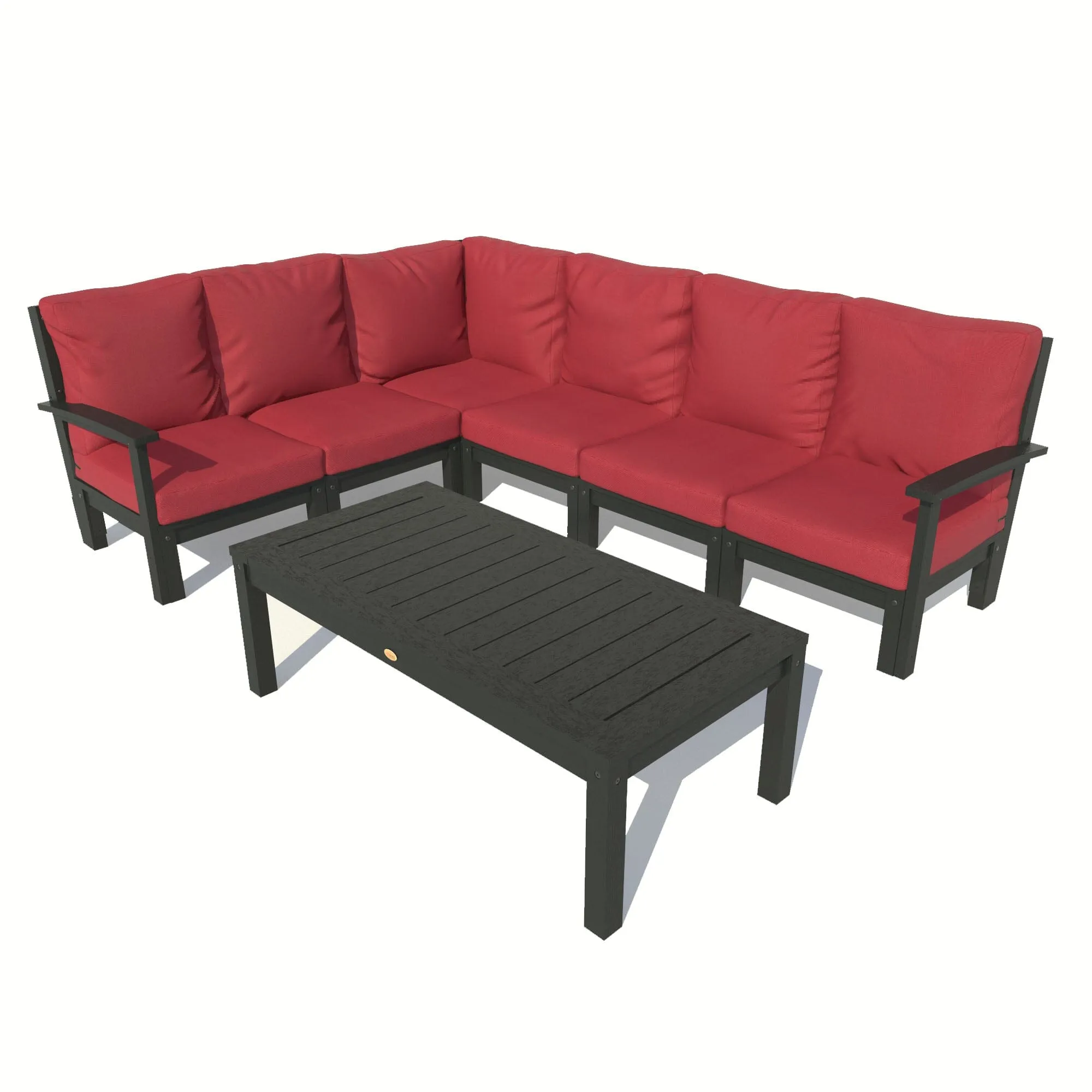 Bespoke Deep Seating: 7 Piece Sectional Sofa Set with Conversation Table