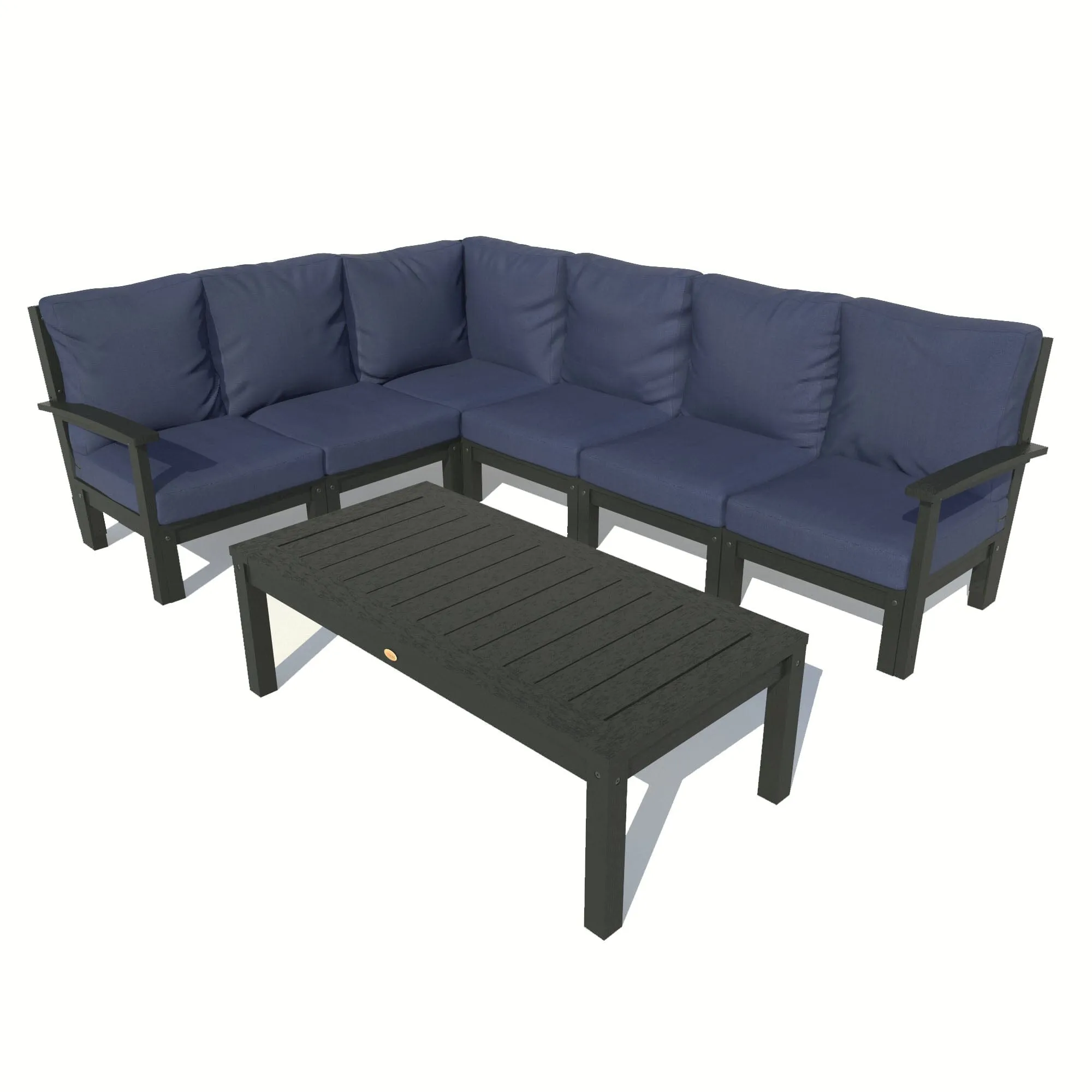 Bespoke Deep Seating: 7 Piece Sectional Sofa Set with Conversation Table