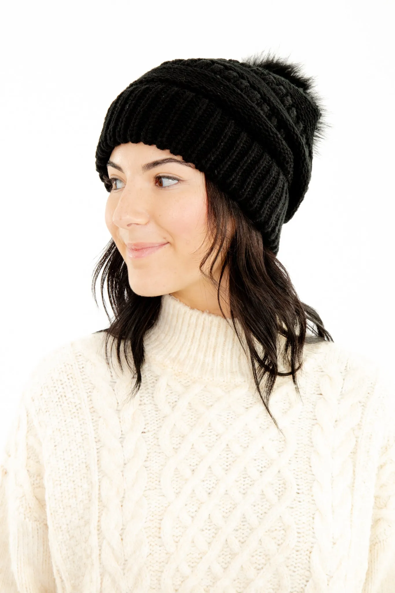 Black - Cozy Slouchy Beanie