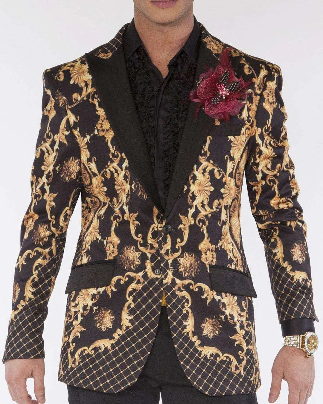 Blazer for men Victorian Print - Dinner Jacket - Tuxedo - Prom