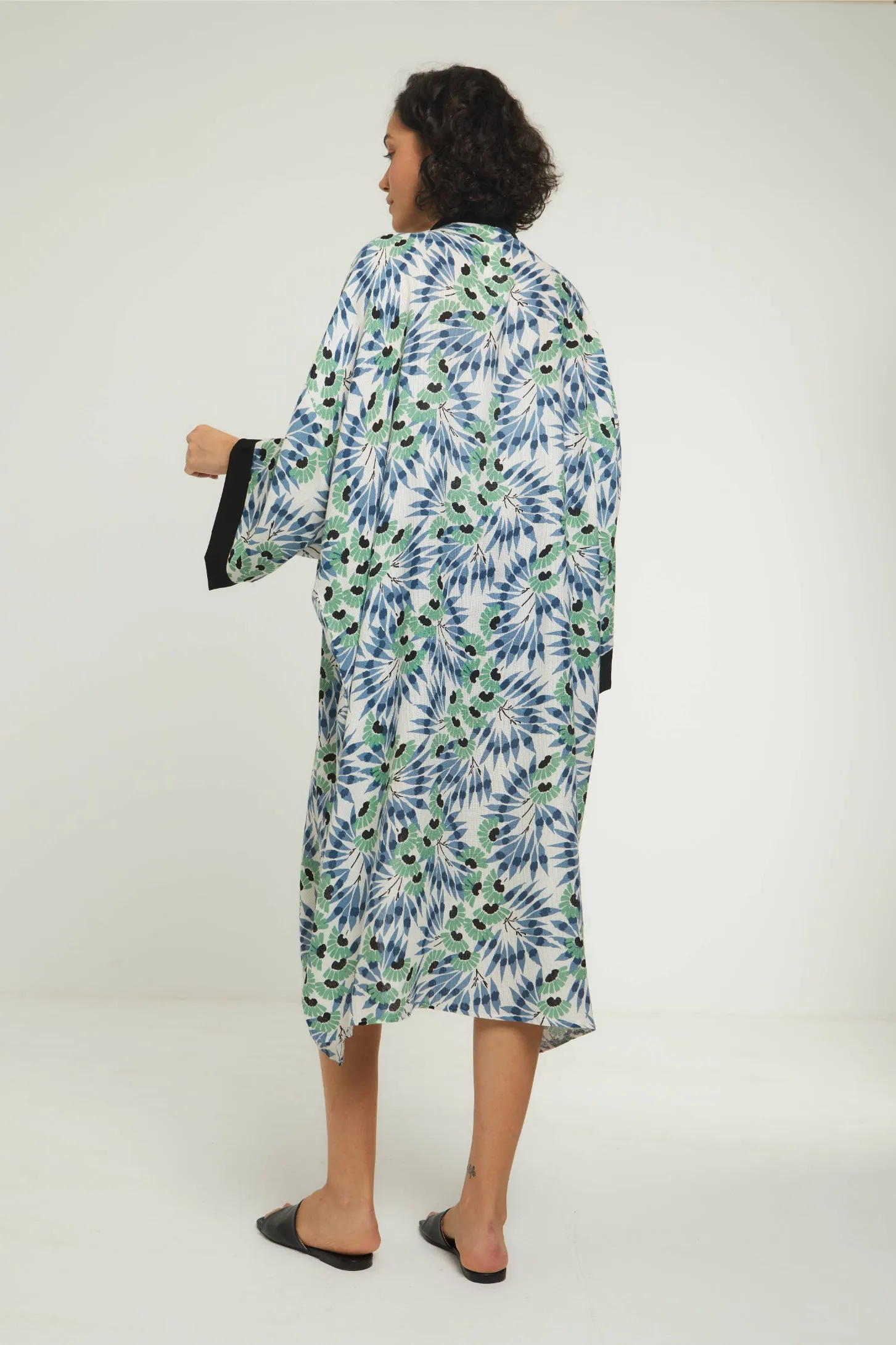 BLOSSOM DREAMS KIMONO - GREEN