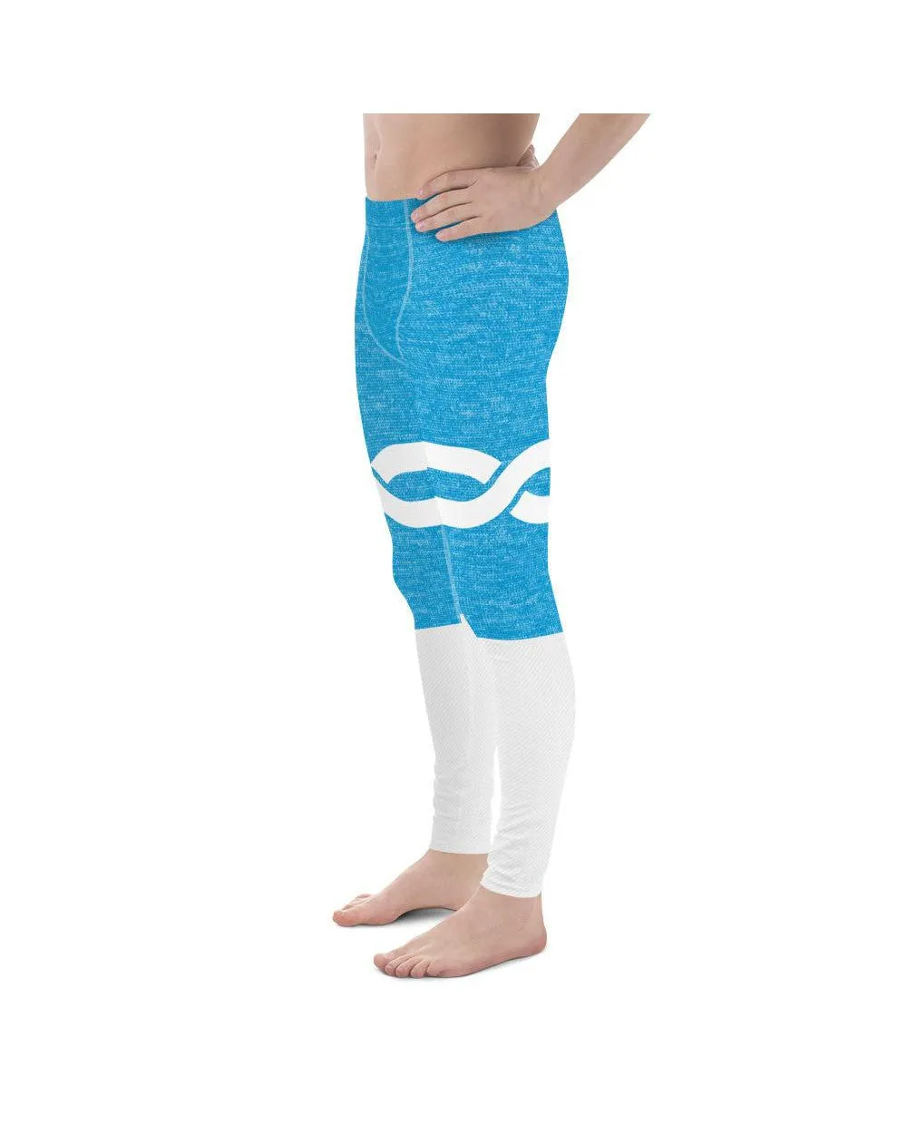 Blue and White Infinity Meggings