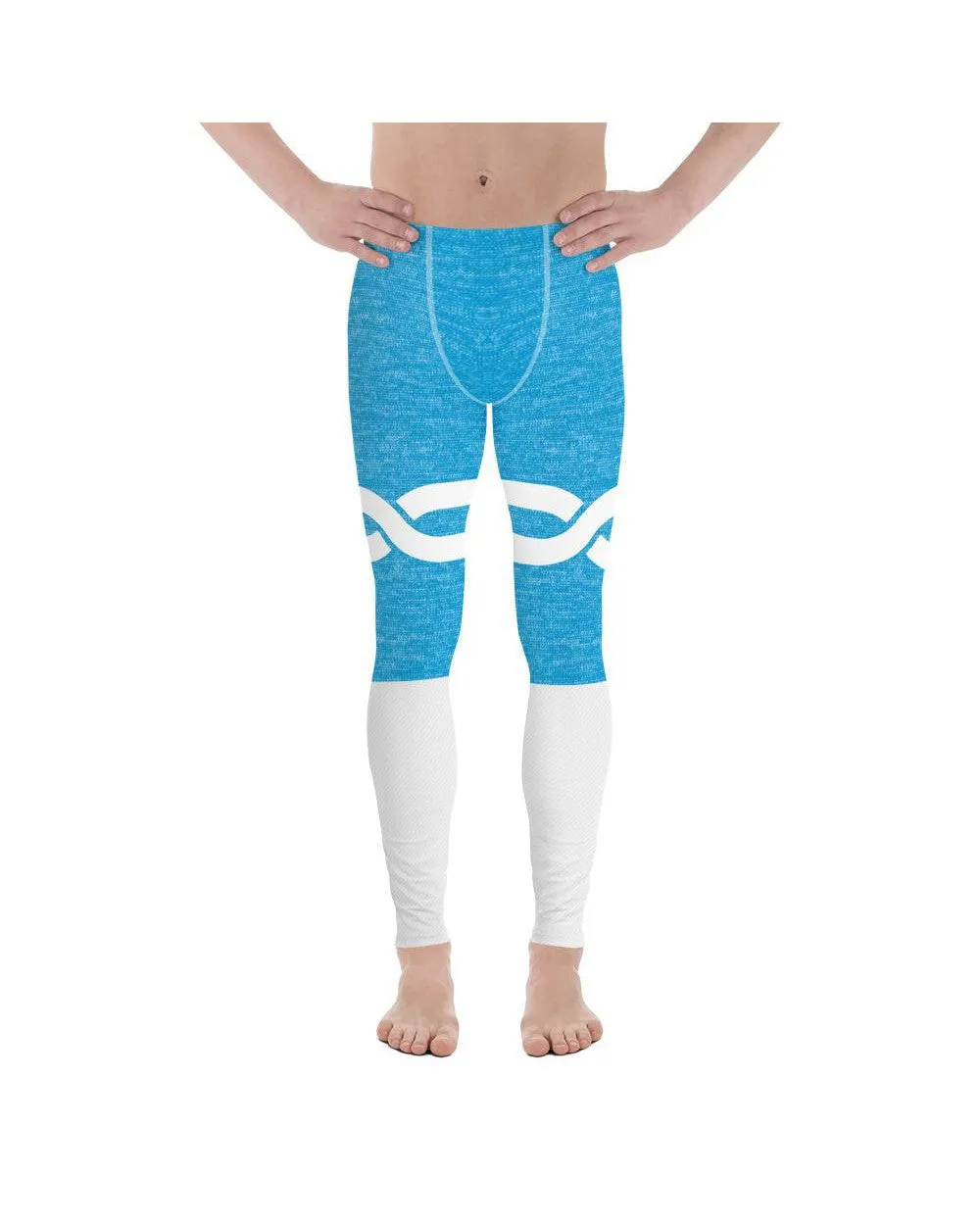 Blue and White Infinity Meggings