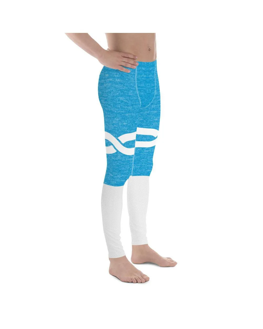 Blue and White Infinity Meggings