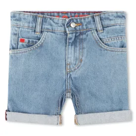 Blue Denim Bermuda Shorts