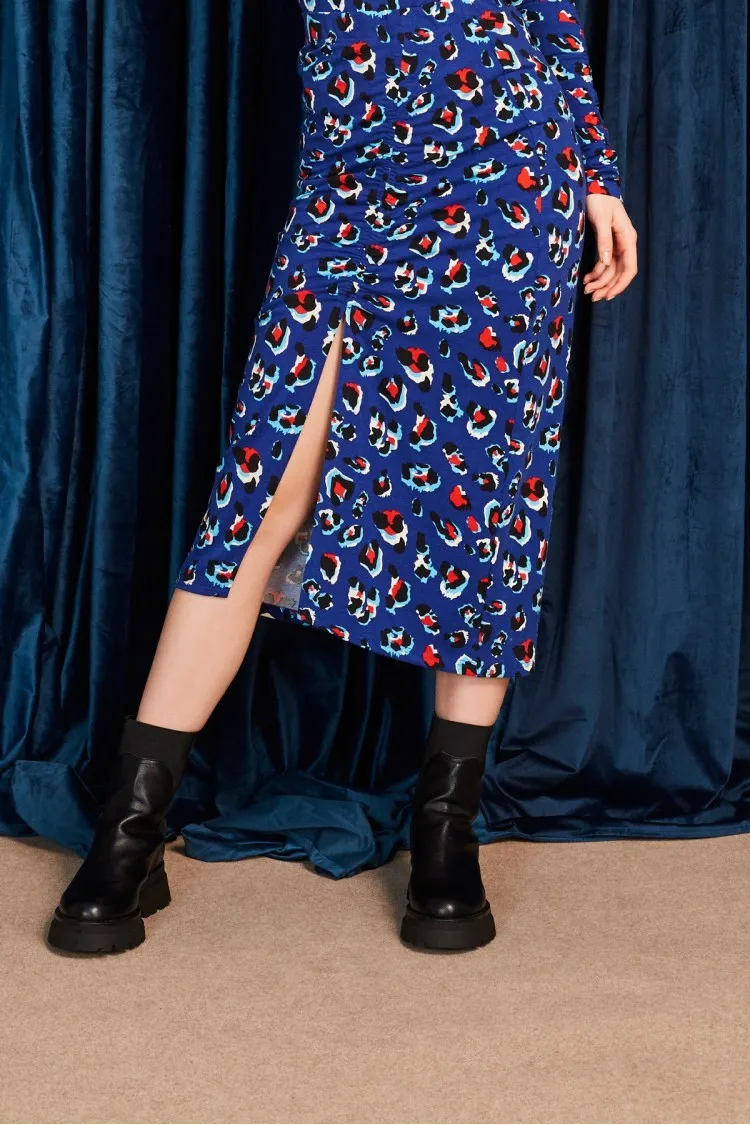 Blue Leo Skirt