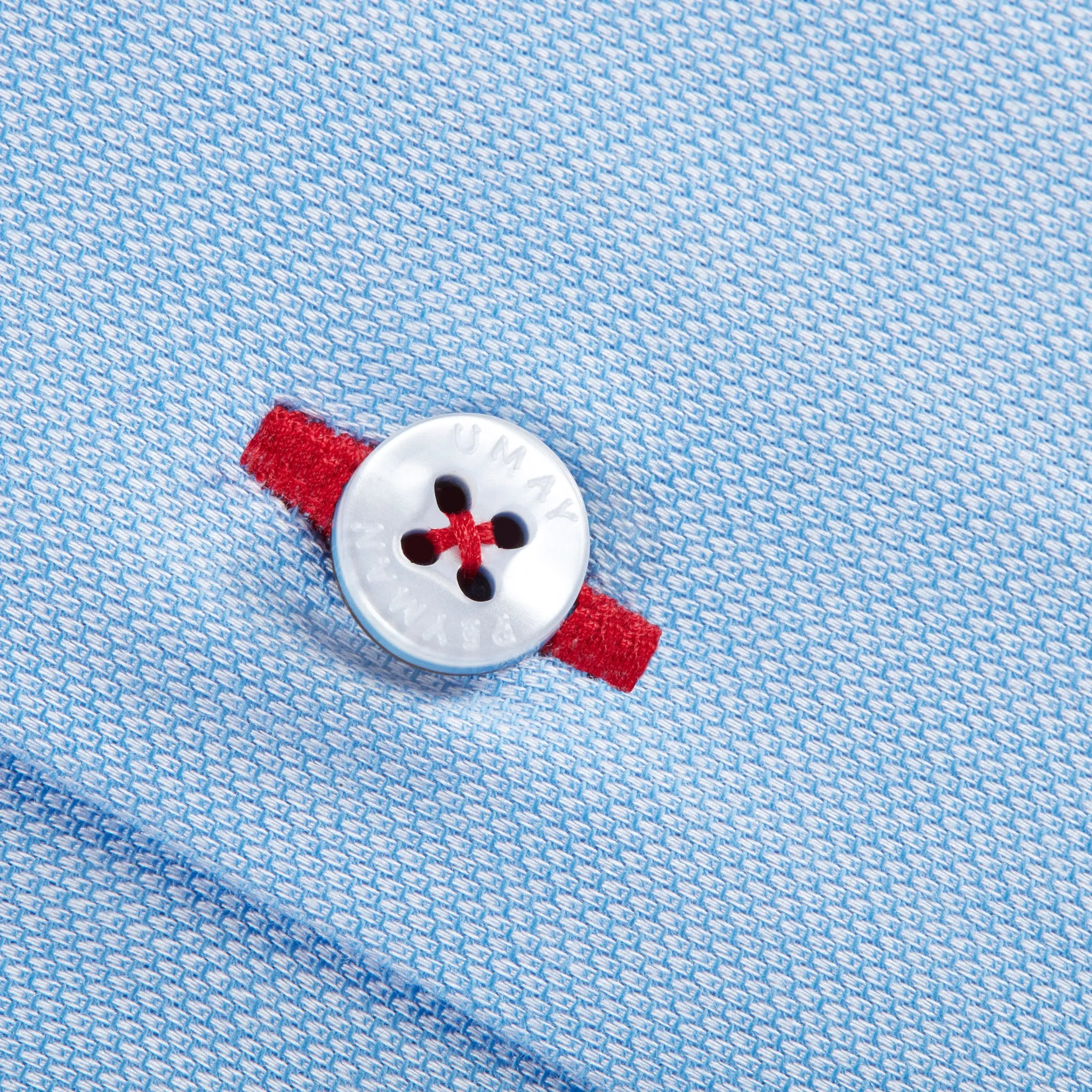 Blue Oxford Button-down Cotton Shirt