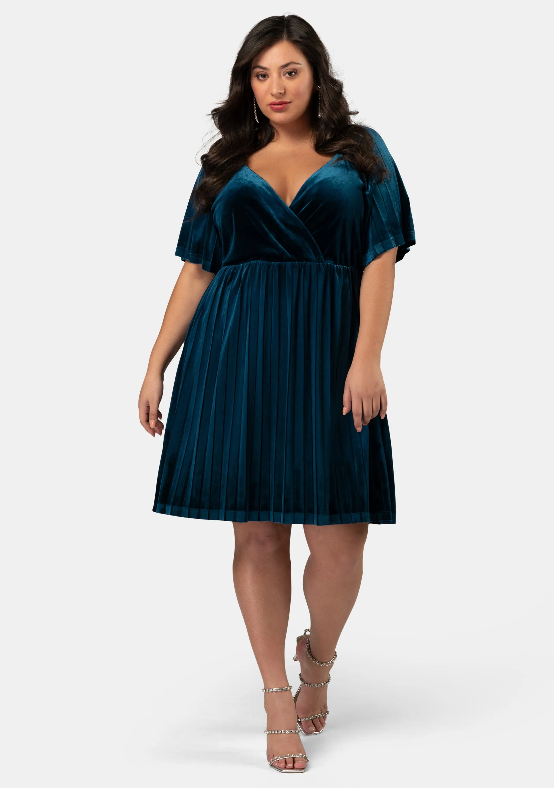 Blushy Worthy Velvet Dress