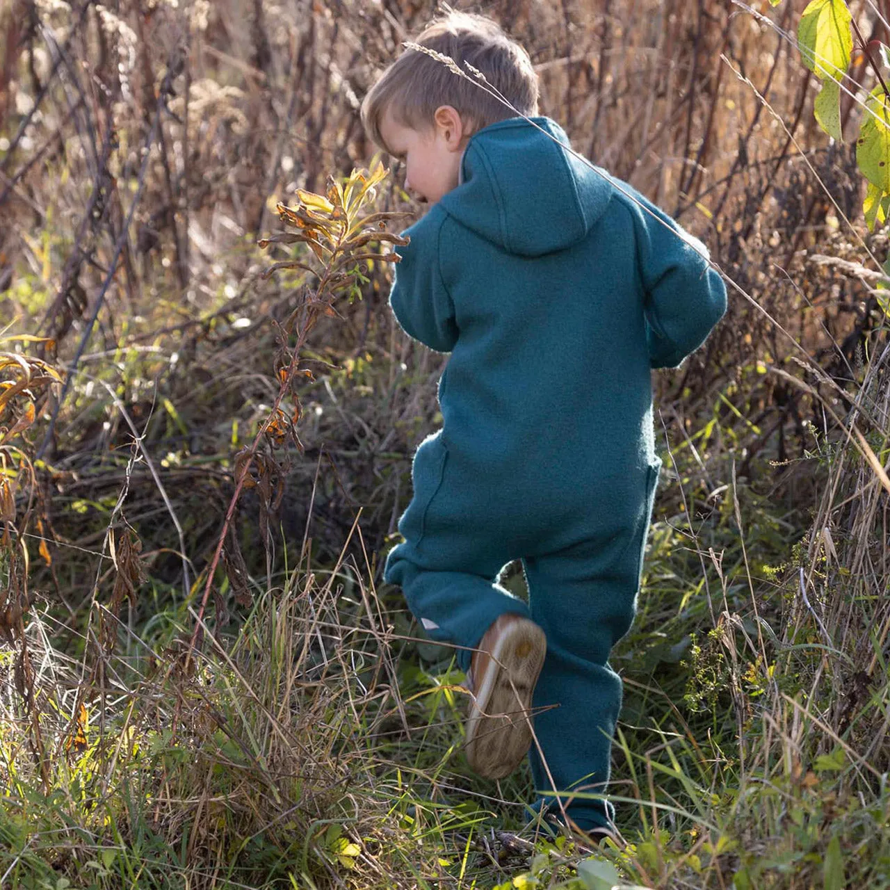 Boiled Wool Zip Overalls (3-6y)