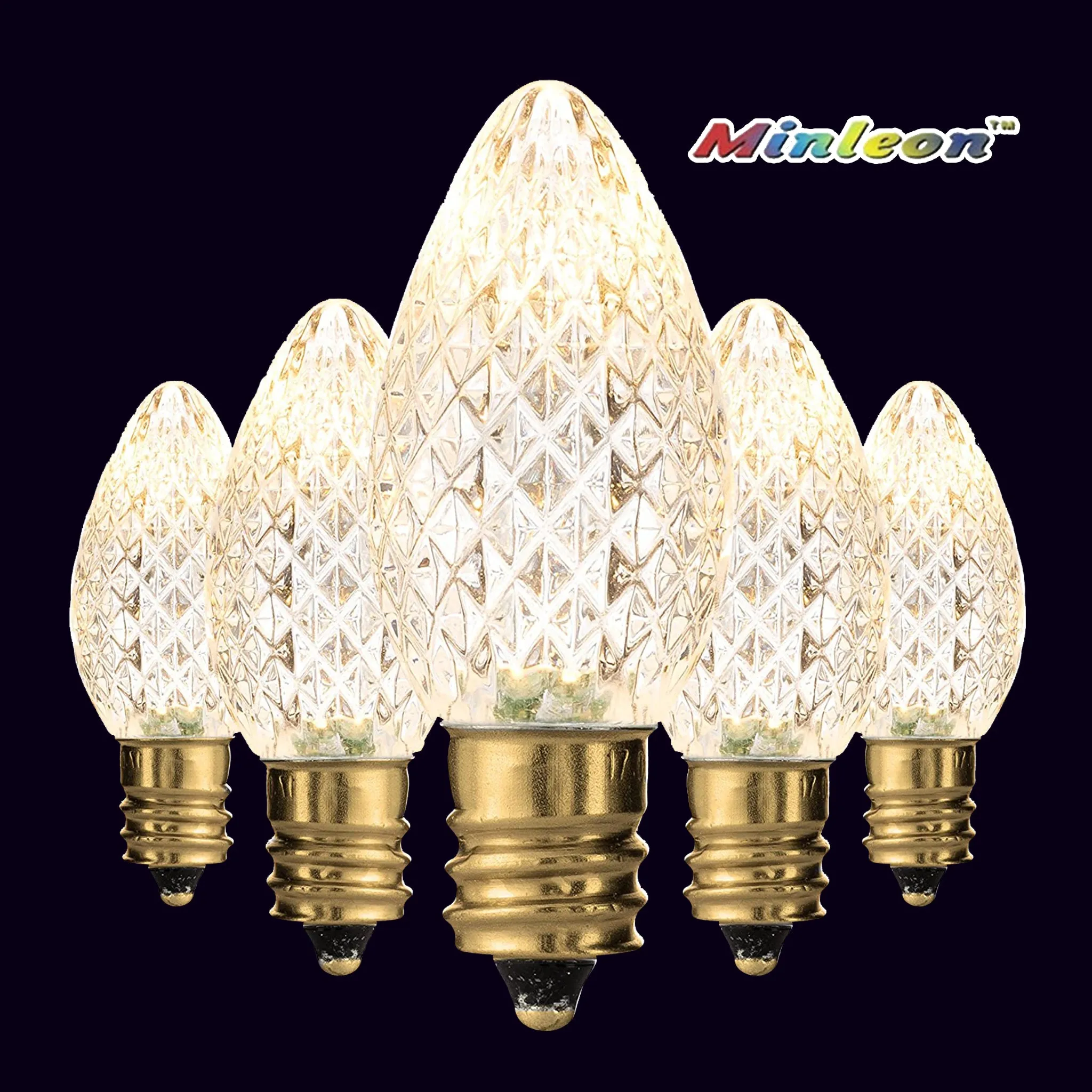 C7 Faceted LED Bulbs - Static