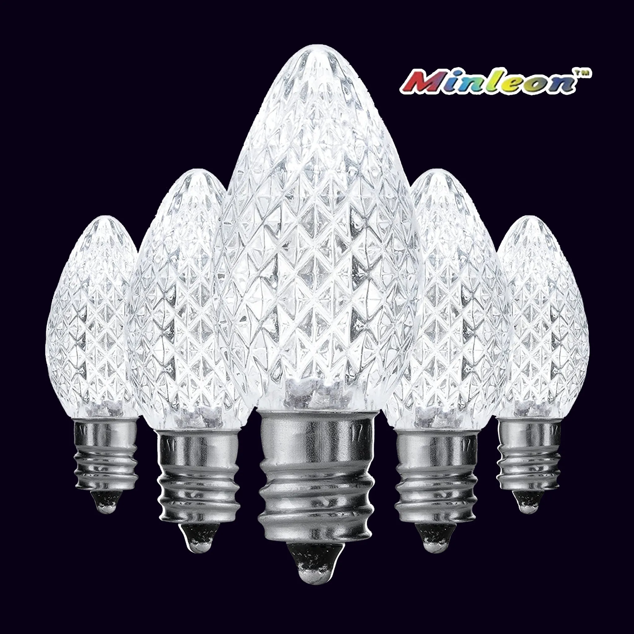 C7 Faceted LED Bulbs - Static