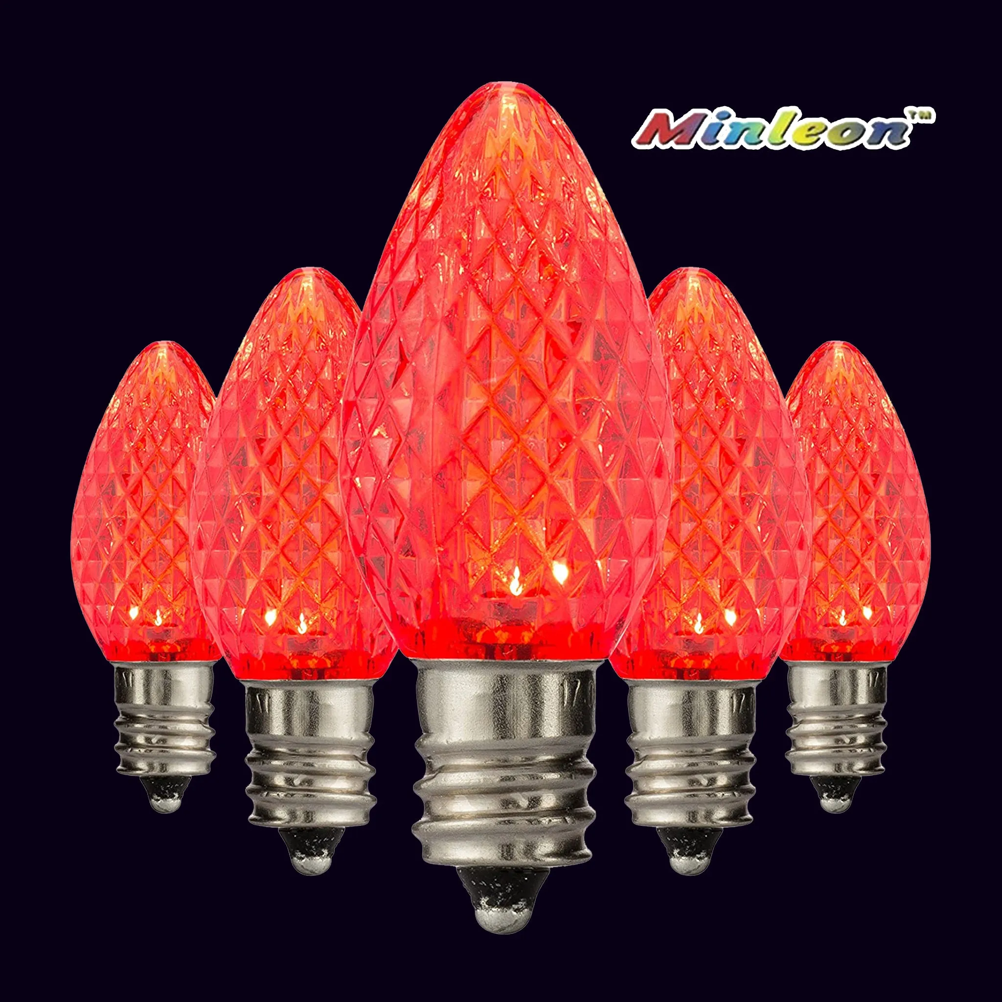 C7 Faceted LED Bulbs - Static