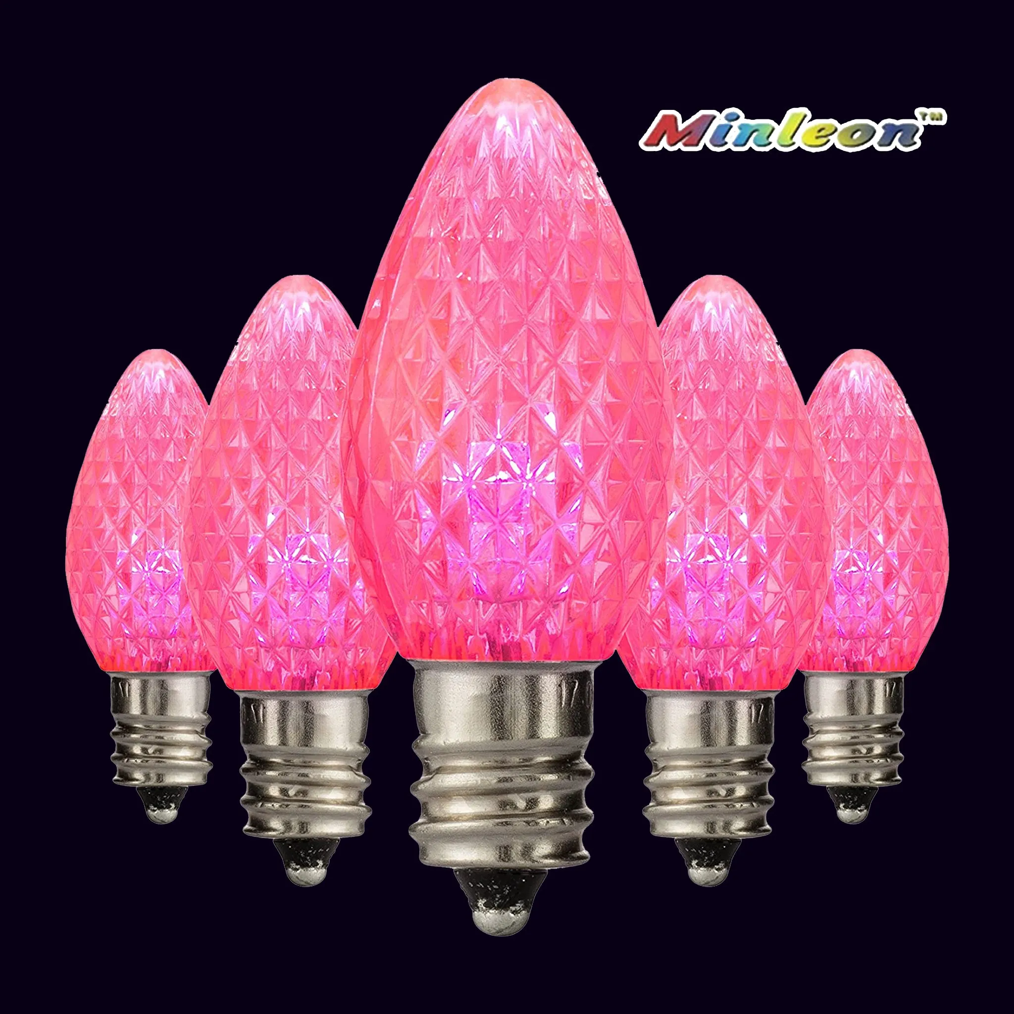 C7 Faceted LED Bulbs - Static