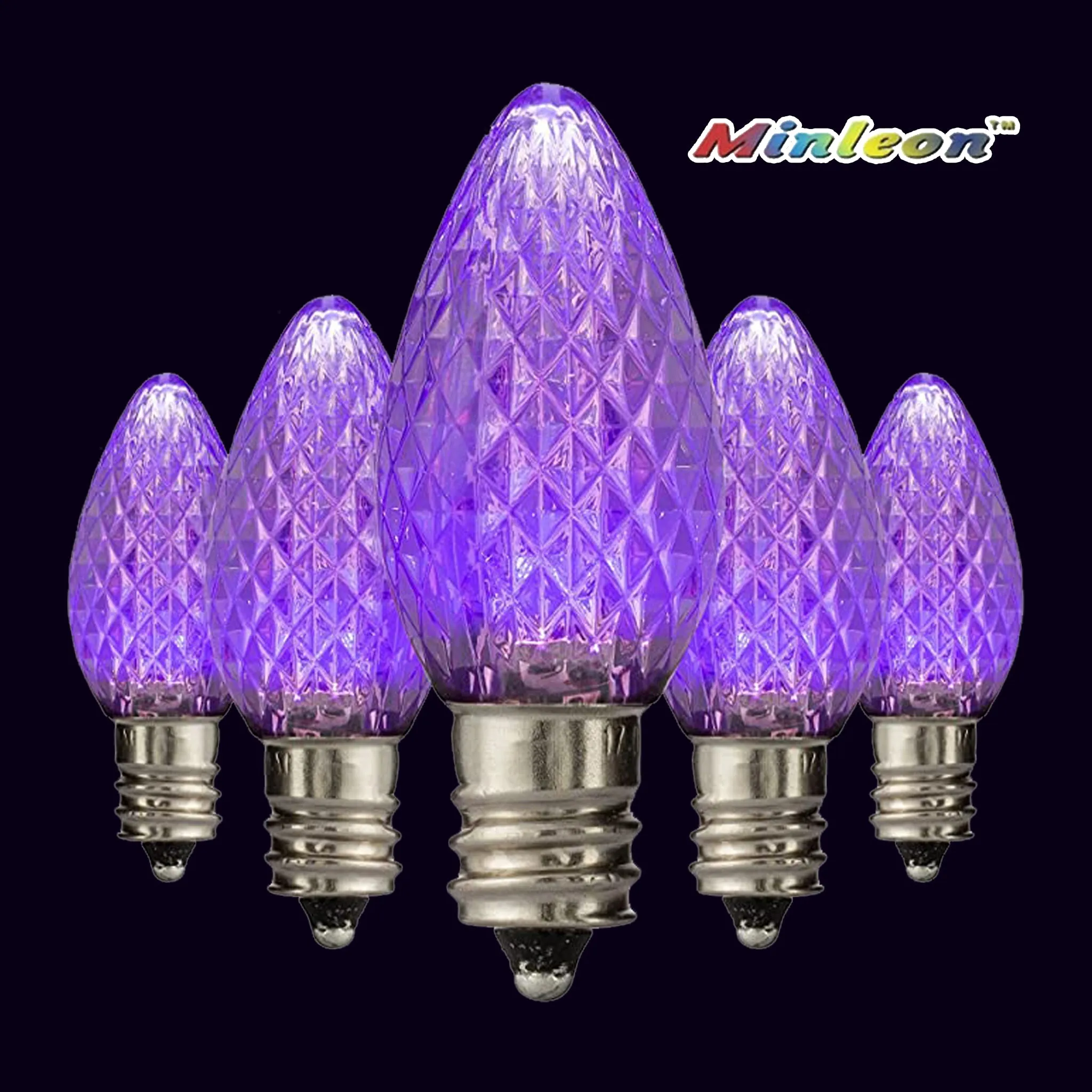 C7 Faceted LED Bulbs - Static