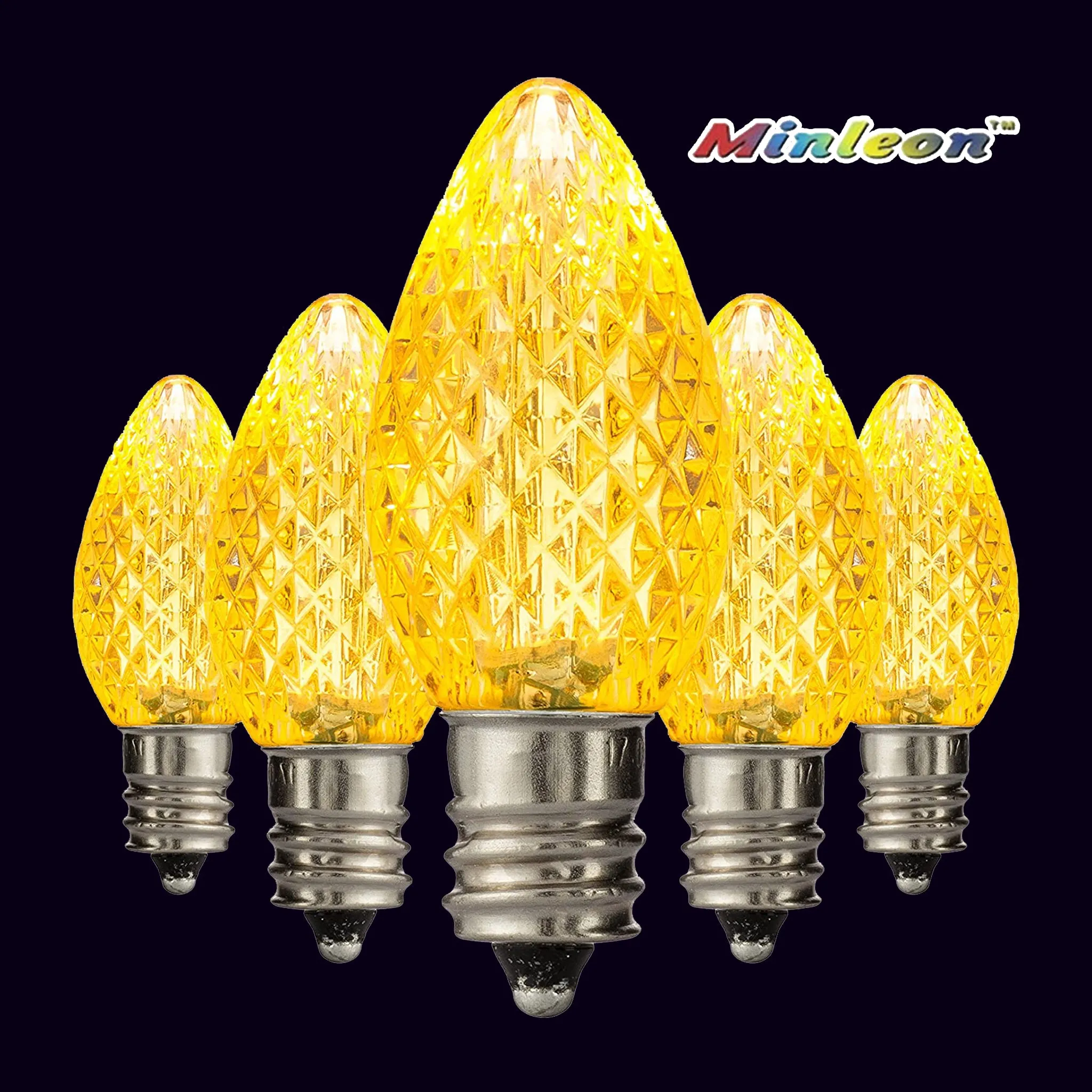 C7 Faceted LED Bulbs - Static